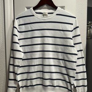 J.Crew Striped Long Sleeve Shirt White/Blue L
